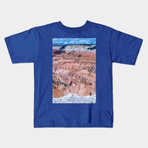 Point Supreme Overlook - Cedar Breaks - Utah - Vertical Kids T-Shirt by Debra Martz